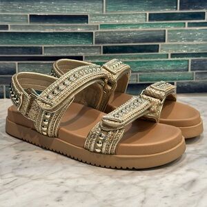 Steve Madden Mona Gold Multi Sandals